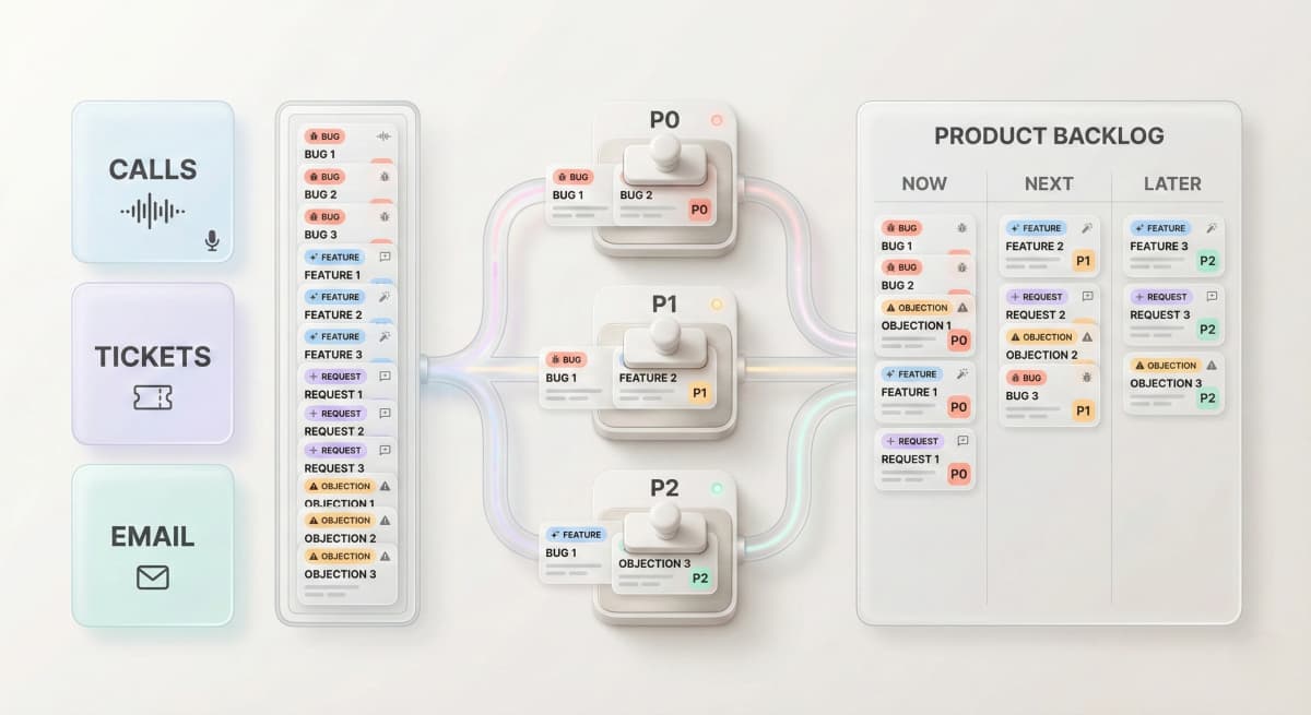 Turn customer feedback into product priorities
