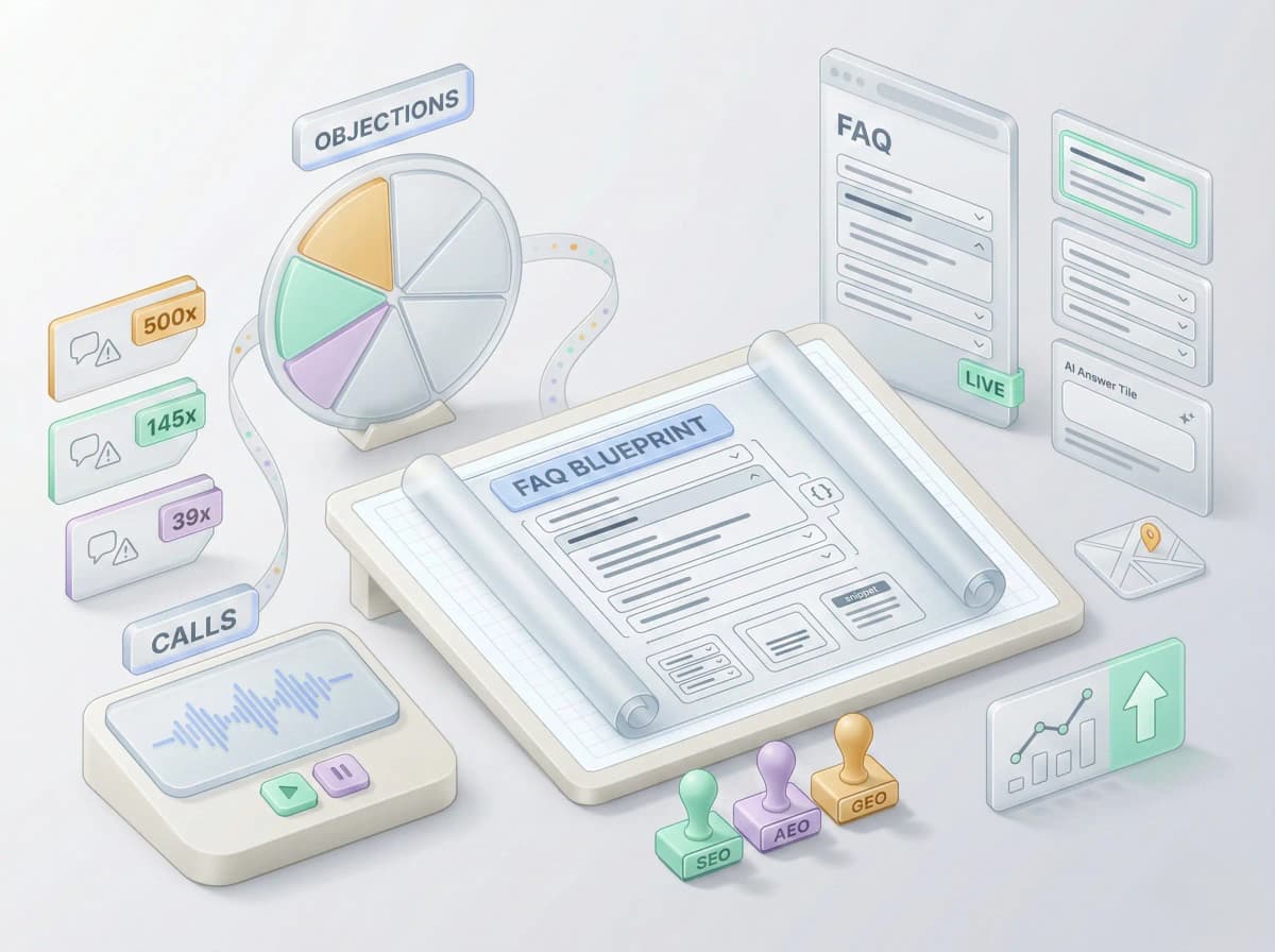 Generate SEO-ready FAQs from buyer objections