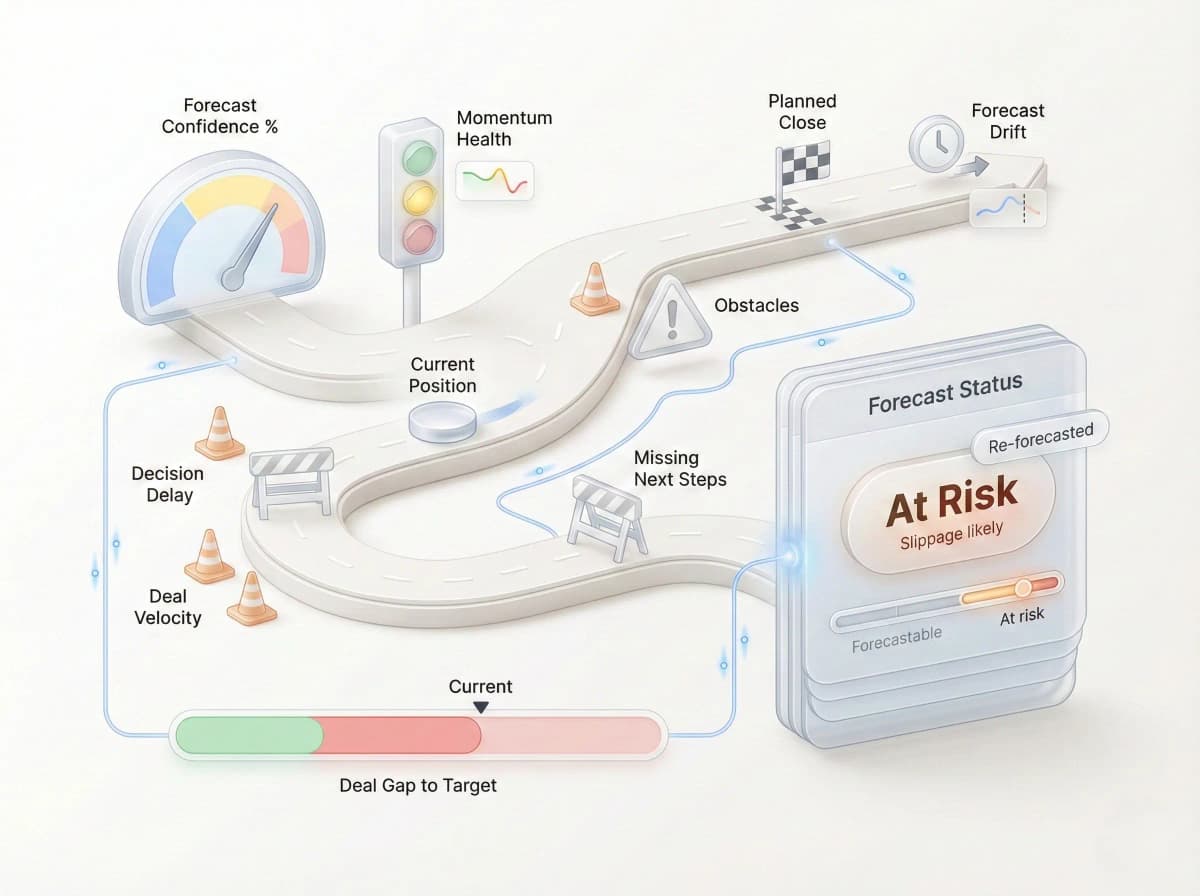 Forecast with evidence, not stage updates